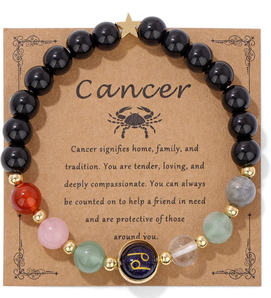 Cancer Zodiac Crystal Bracelet