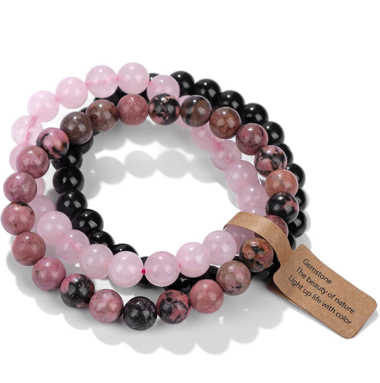 Natural Rhodonite 2024 Stone Bracelet-Healing Crystal Balance Spiritual Bracelet