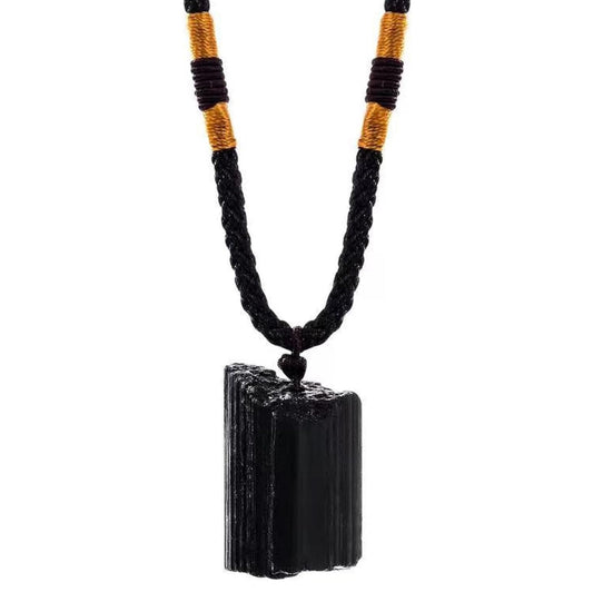 Black Tourmaline Protection Crystal Necklace