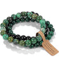 3 Piece African Turquoise Healing Crystal Bracelet Set