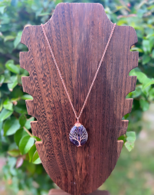 Amethyst Tree of Life Necklace