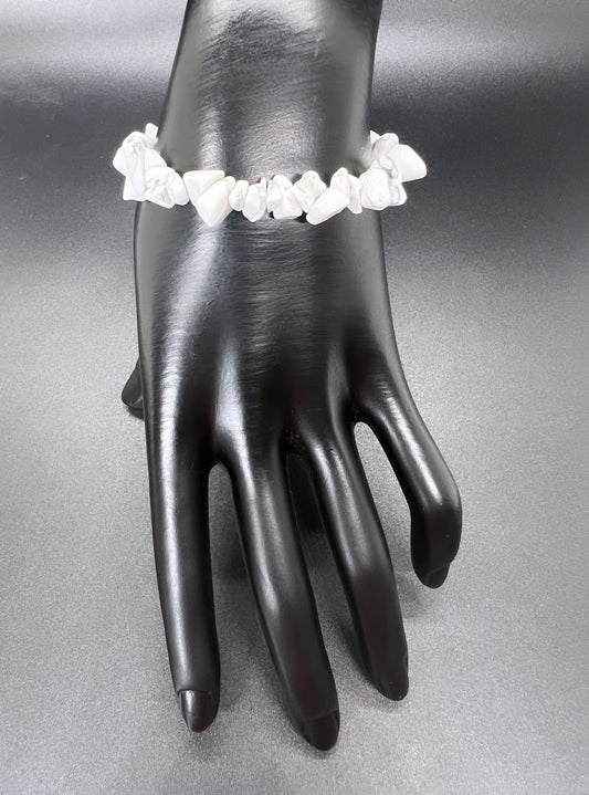 White Howlite Crystal Bracelet