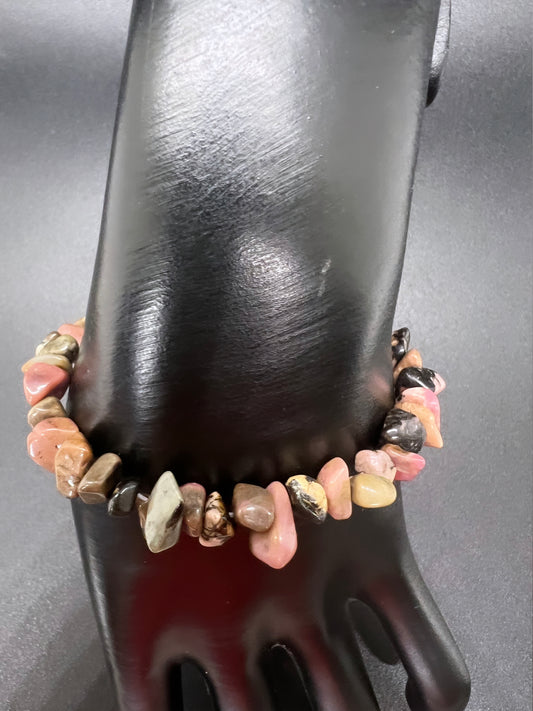 Rhodonite Crystal Bracelet