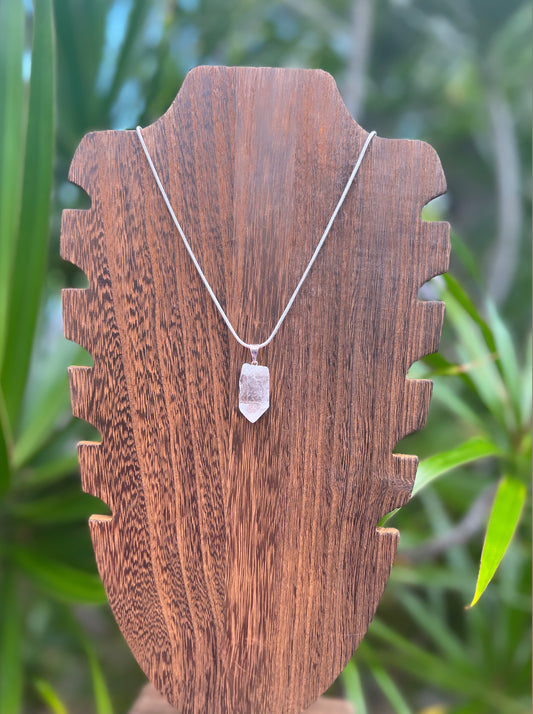 Clear Quartz Crystal Necklace